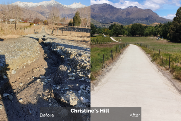 Christines Hill before and after 2023